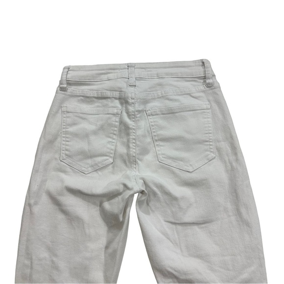 Pistola Women Optic White Wash Jeans Sz 25x27 Mid Rise Stretch Cotton Blend - Picture 11 of 13